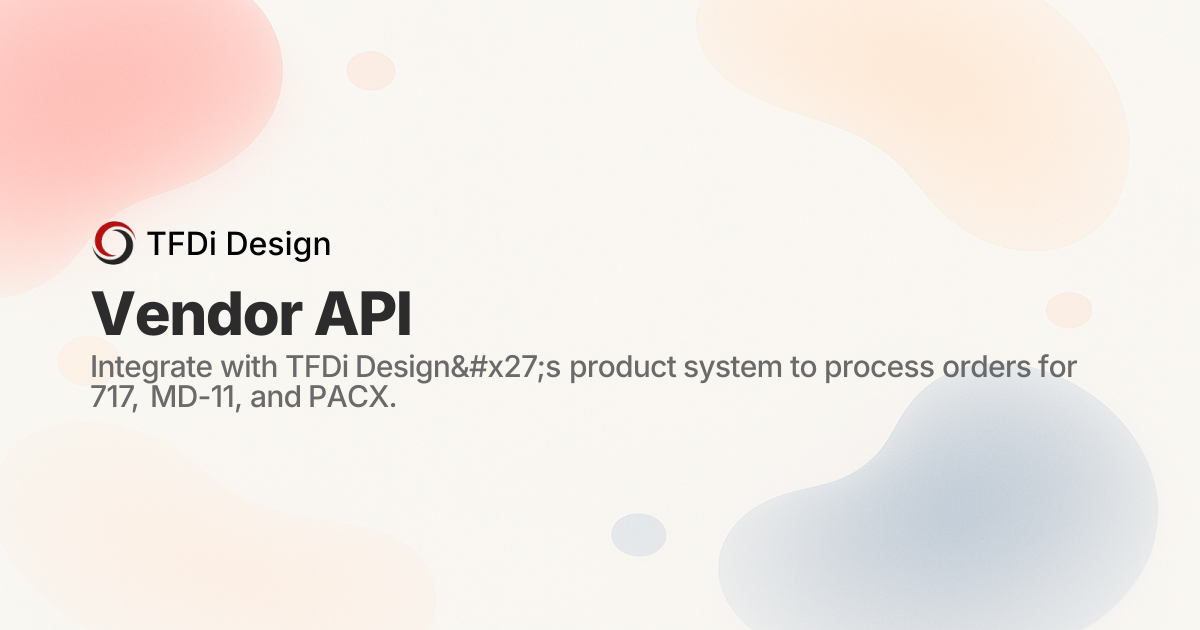Vendor API
